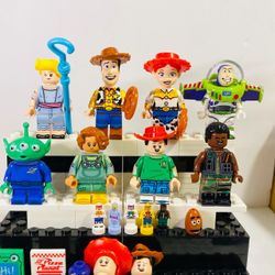 Toy Story Woody Buzz Jessie Alien 8pc Disney Pixar Minifigures LEGO Compatible