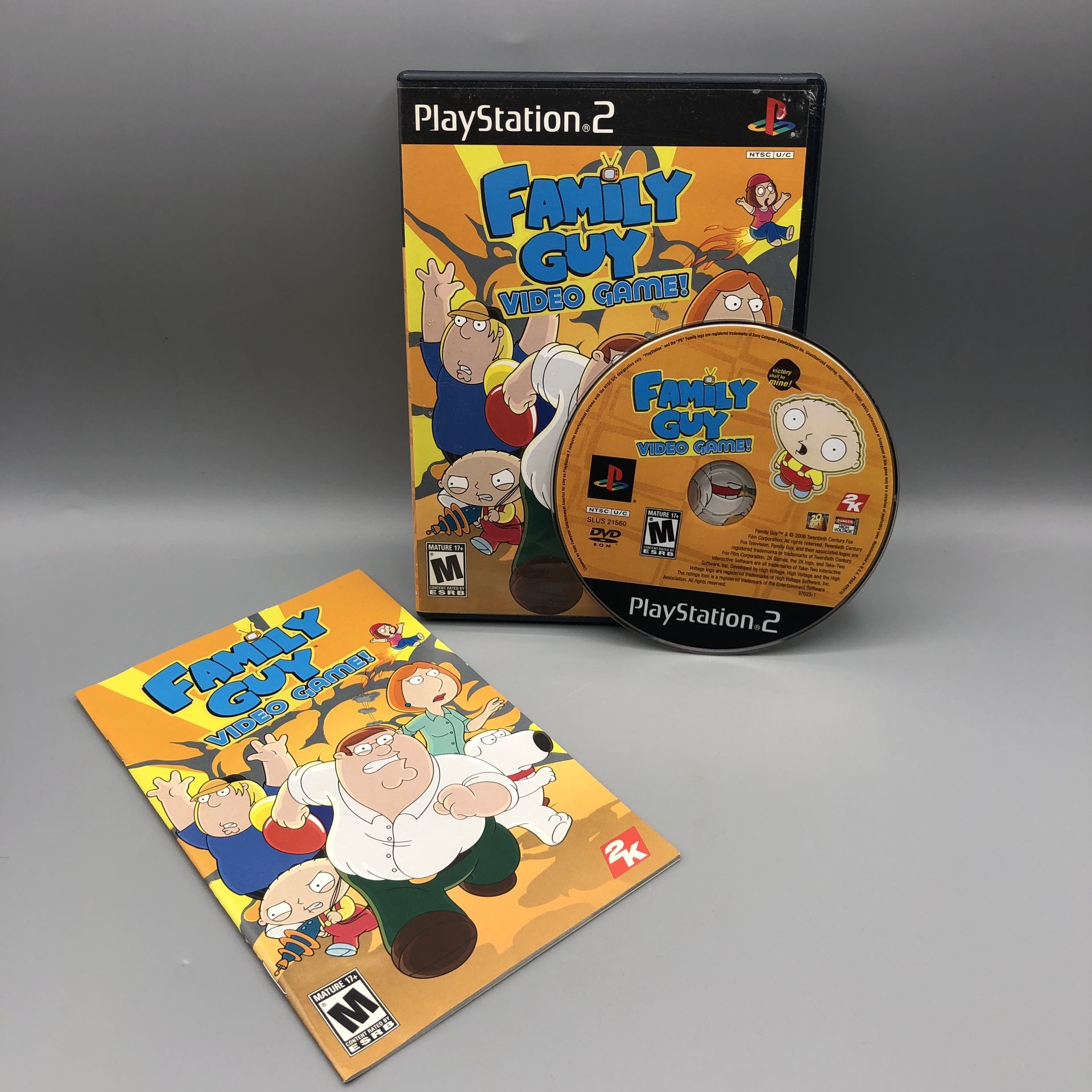 Family Guy The Video Game (Sony PlayStation 2 PS2, 2006) Complete CIB Tested