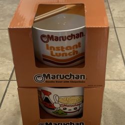 Maruchan Ramen Noodle Bowl with Chopsticks - Classic Logo or Soy Sauce NEW - 20 OZ