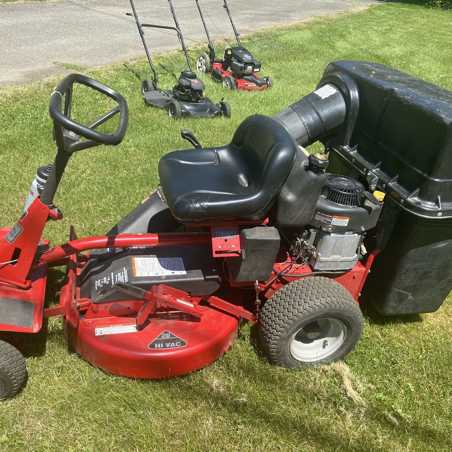 Snapper 28 inch riding mower 12.5 hp sale