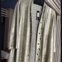 NEW 2 XL Fit XL Gold Cardigan SALE SALE $20  🍀