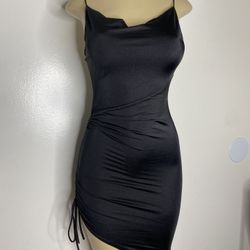 Black Silk Dress SML