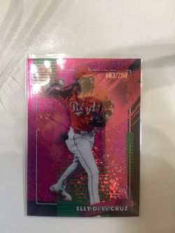 2026Topps Finest Elly DeLa Cruz pink mini diamond card /250