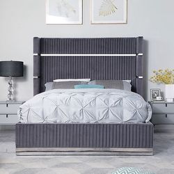 Queen Bed Frame With Mattress Pillow Top