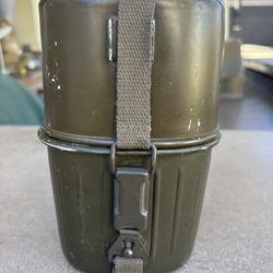 Vintage Original West German Canteen Mess Kit Bundeswehr Canteen, Cup & Cook Pot 
