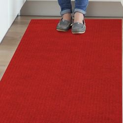 Indoor/Outdoor Runner Rug- Red 2’ 7” x 13’ 1”