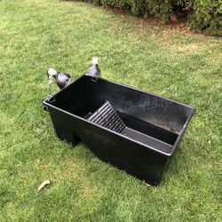 Turtle Or Reptile Habitat With Two Lights 