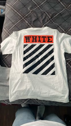 Off-White Diagonal Stripes Graphic T-Shirt