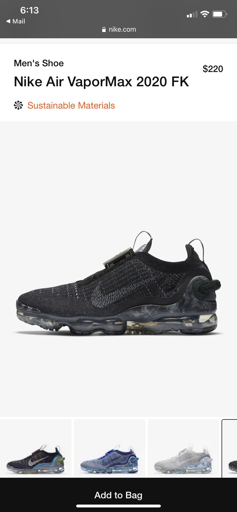 Vapor Max 2020 Size 8’5 Black And Gray Willing To Negotiation Will Make A Great Christmas Present