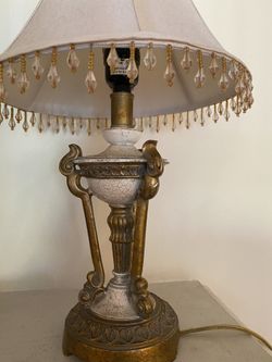 Small gold embellished lamp