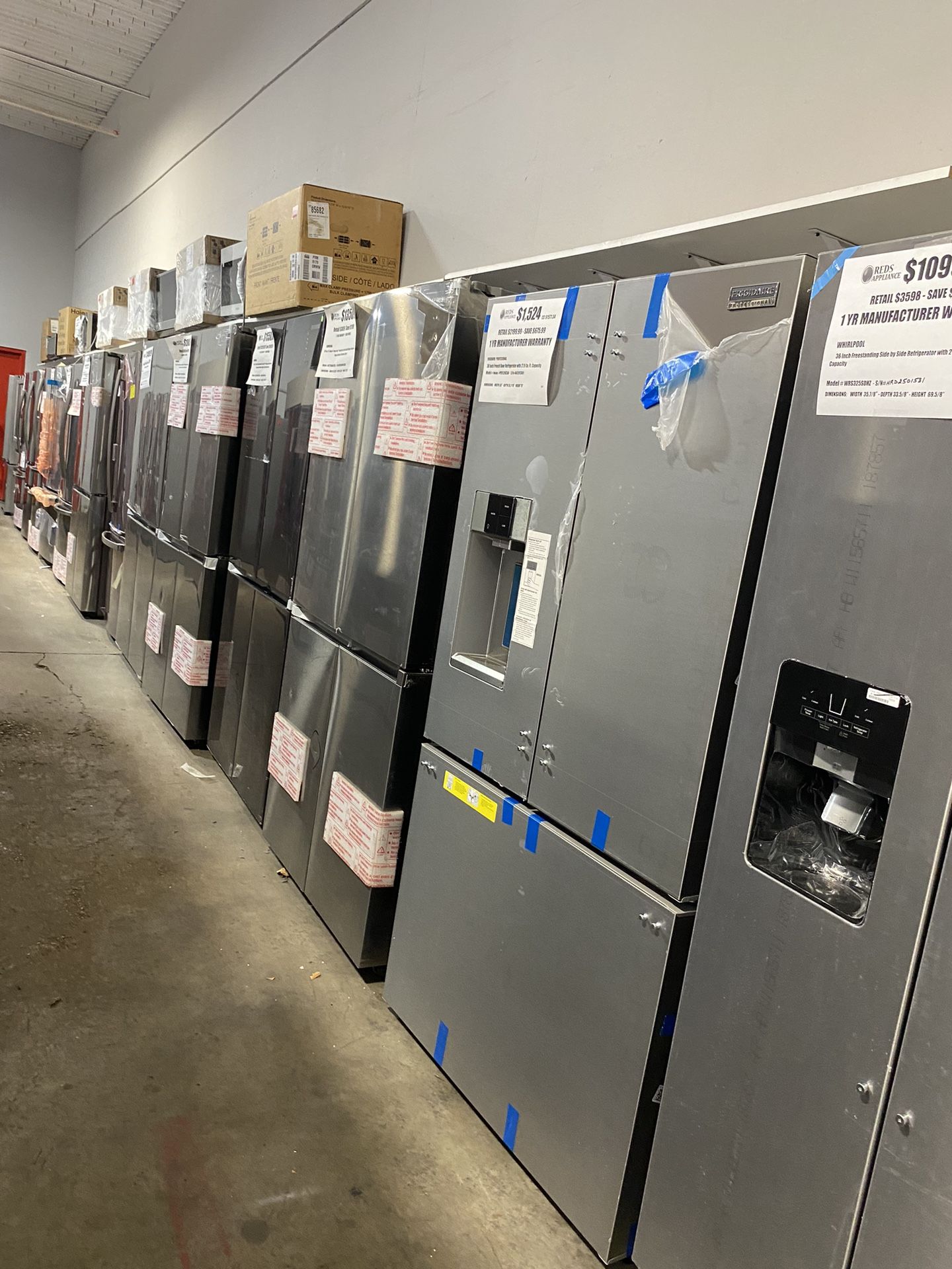Scratch/dent New Fridges