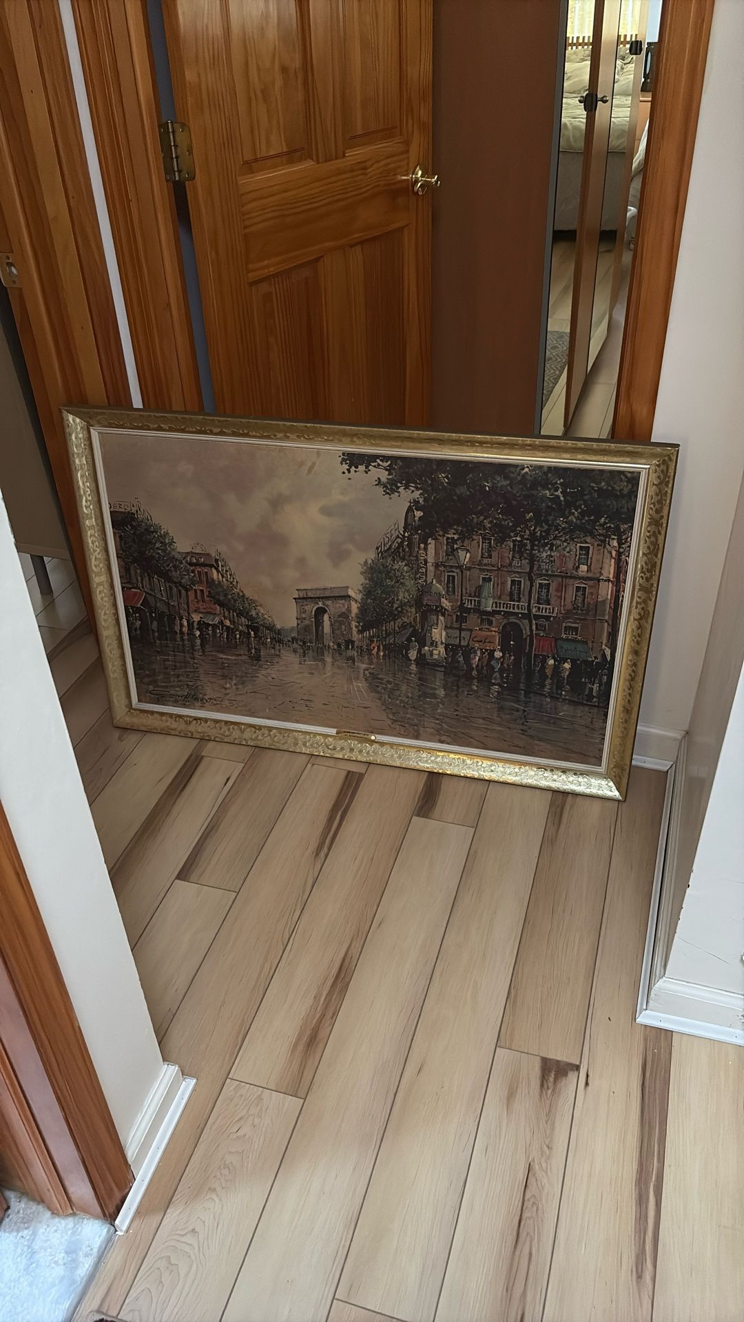 “Arch of Triumph” by Giani A. Retti – Framed Paris Street Scene Painting