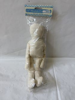 Vintage In Original Packaging 11” Bendable Muslin Doll Body
