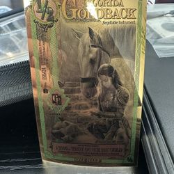 1/2 FL Goldback - 1/2000th Troy Oz REAL Gold