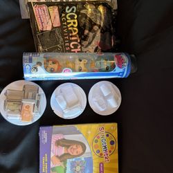 Toys- New- Barbie stickers, Littlest pet shop, MiniVerse- all new -LOTN