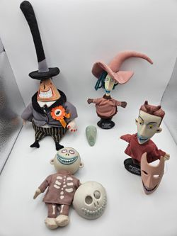 Vintage Applause The Nightmare Before Christmas Character Figure/Plush Lot – Good Condition