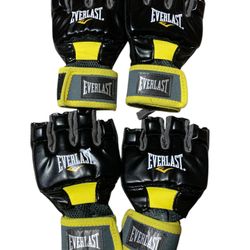 New Everlast Kickboxing Gloves for Men & Women, L/XL, lot of 2 pairs (means total 4 gloves)