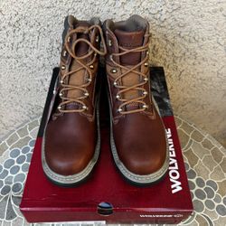 WORK BOOTS WOLVERINE COMPOSITE TOE WATERPROOF SIZE 10.5 MENS 