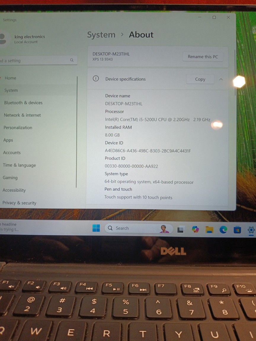 Dell XPS 13 9343 laptop