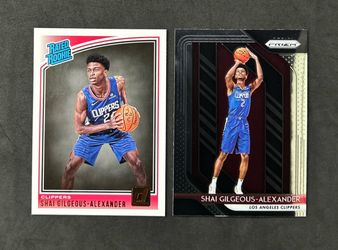 Shai Gilgeous-Alexander RC Lot (2) 2018-19 Panini Prizm Donruss Rated Rookie