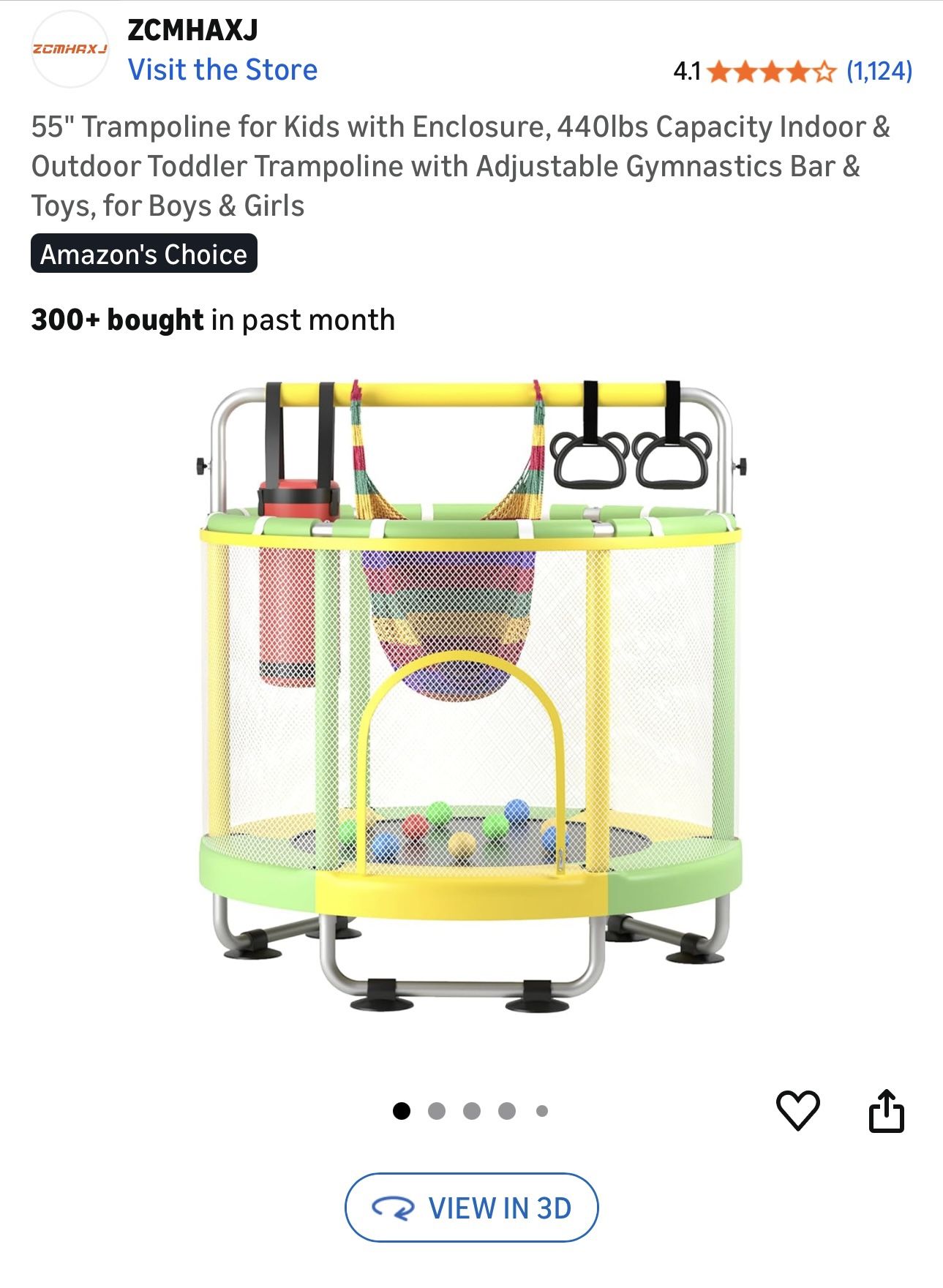 Small Kids Trampoline