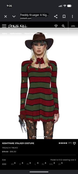 Dolls Kill Nightmare Stalker Costume Dress medium