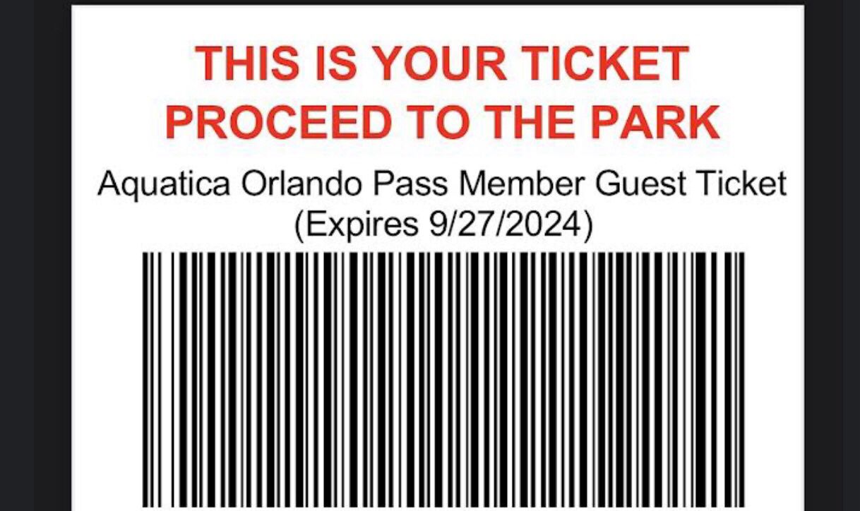 Aquatica Silver Annual Pass 2 Free Guest Tickets 40$