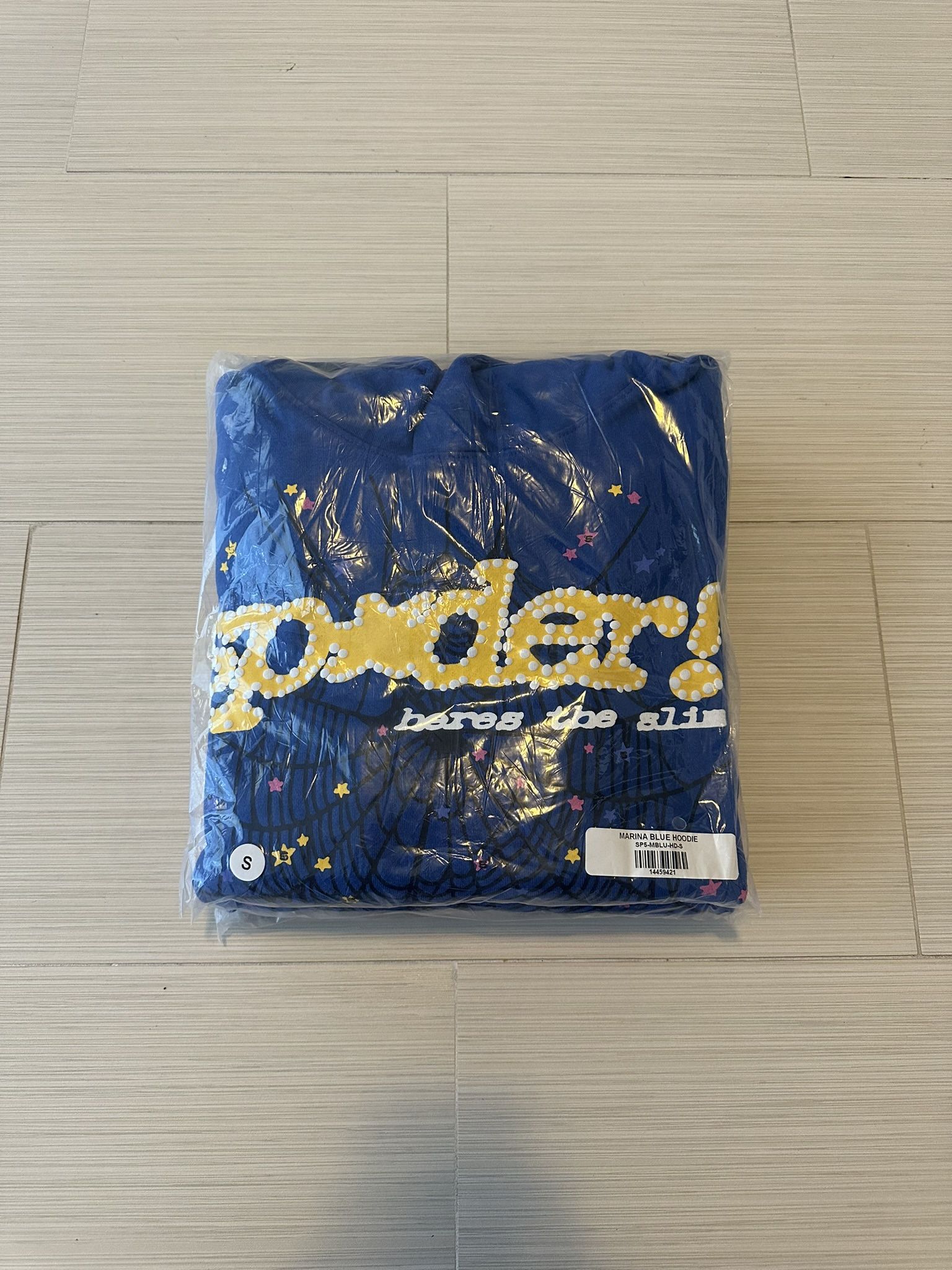 Sp5der TC Blue Hoodie Size S & M