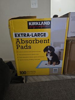 Partly Used Box Of Absorbent Pads For Pets 