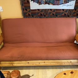 Wooden Futon Living Room Set