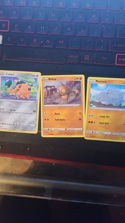 Pokemon Card Lot - Cufant , Baltoy, Rhyhorn - Sword and Shield- kids toy