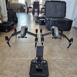 2 DJI INSPIRE 2's And Lots Of Extras For Sale. 2 Drones For The Price Of 1