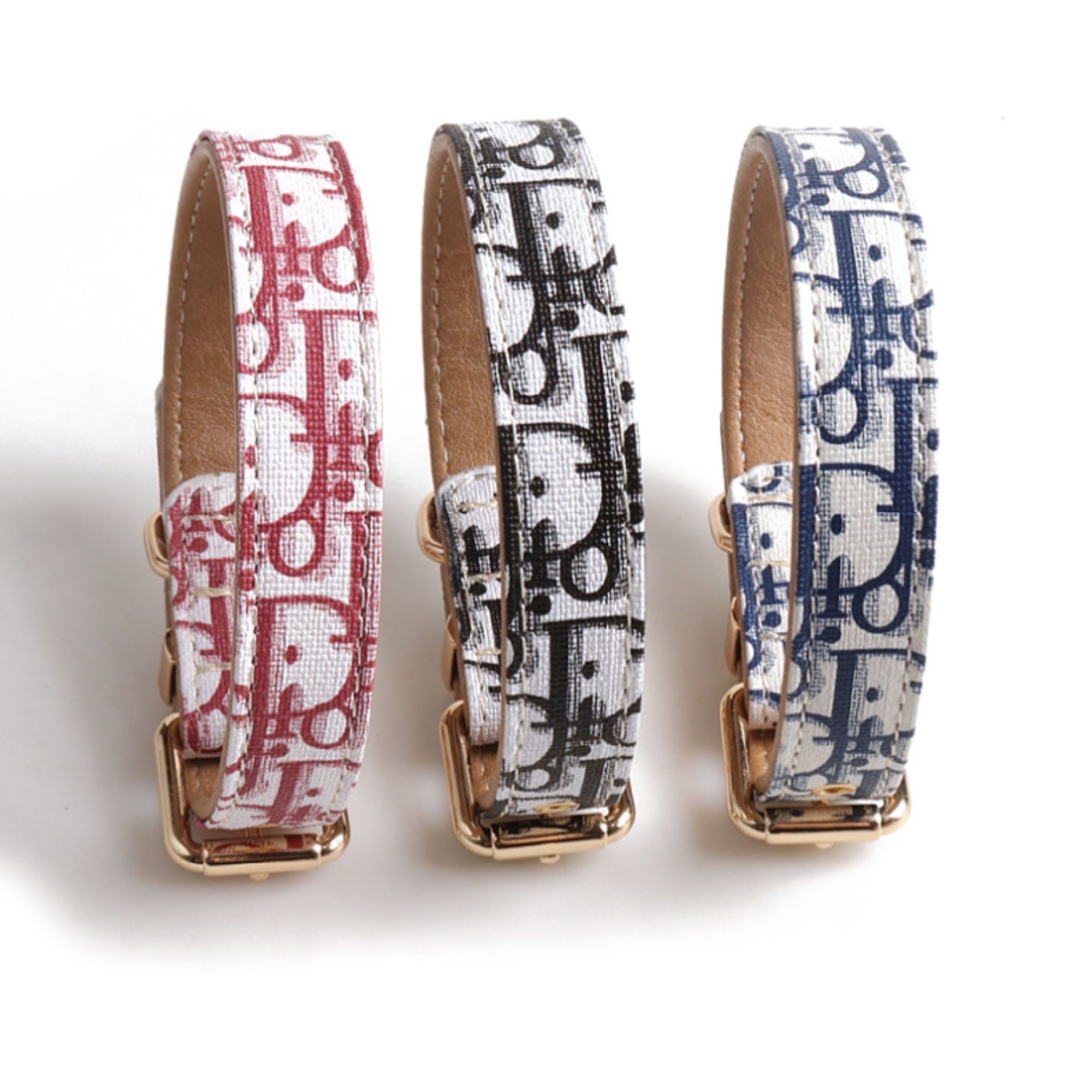 Dior Designer Dog Collar And Leash Set