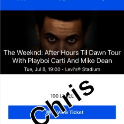The Weeknd Concert Tickets