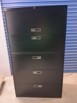 5-Drawer Lateral Metal Filing Cabinet $170 each