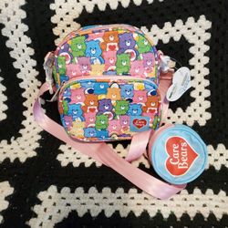 Small Care Bears Backpack Purse with Coin Purse