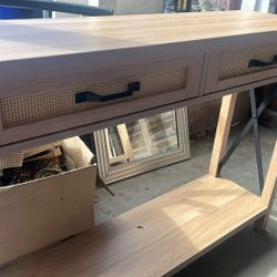 Contemporary Furniture Decor Piece With Two Drawers - New!!!