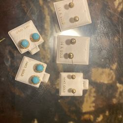 14k Earrings/ Aretes De Oro