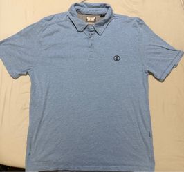 Volcom Men's Light Blue Polo Shirt