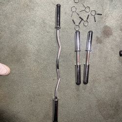 Curl Bar And Dumbell Bar For 2” Plates
