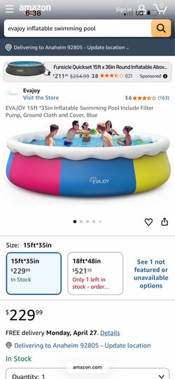 Two brand new above ground swimming pools with sand filter and ladder 150 each