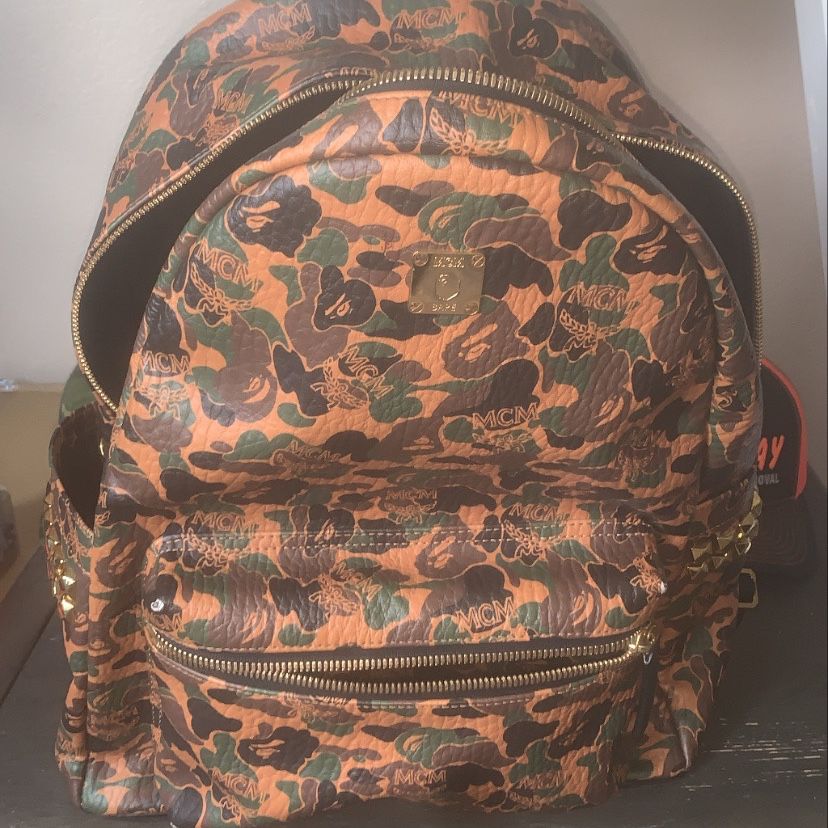 Bape Mcm Camo Backpack