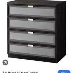 Ikea 4 drawer dresser - Black