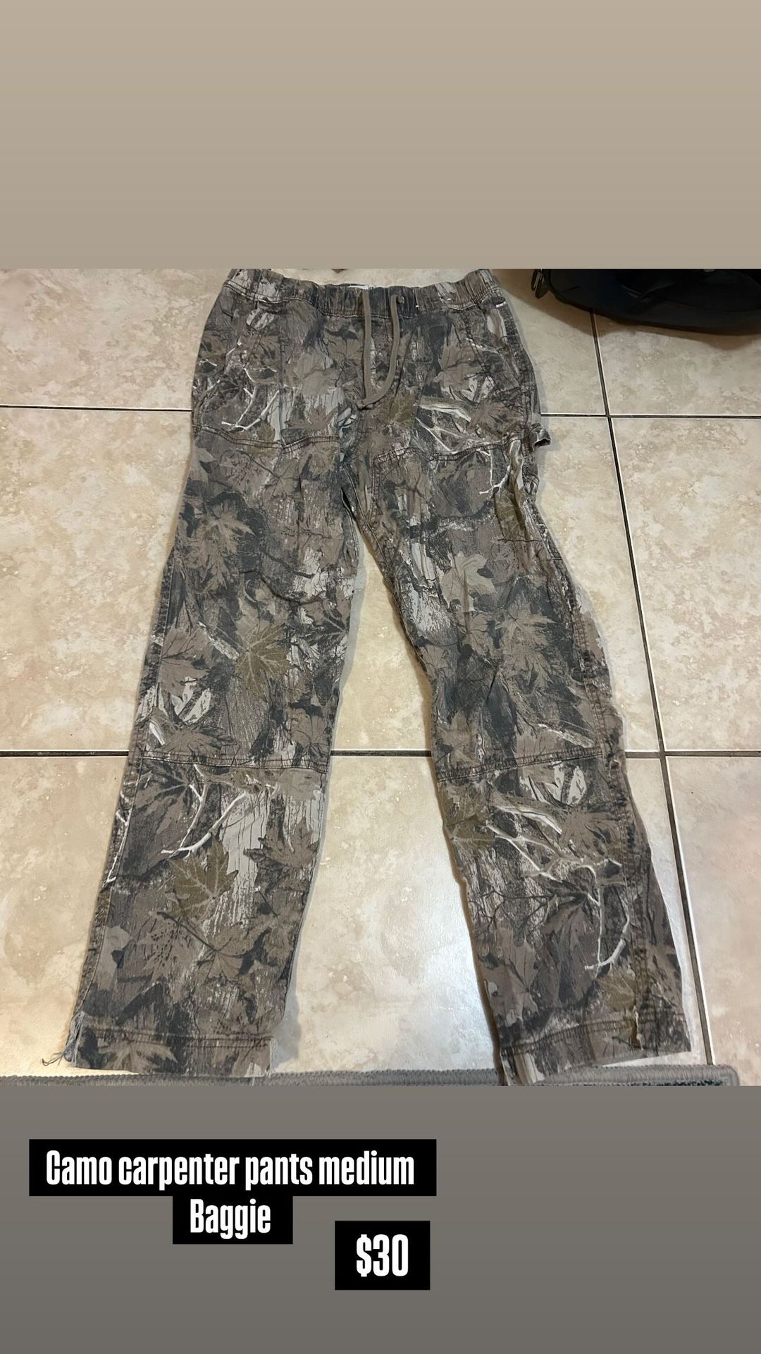 Camo Pants Men Loose Fit