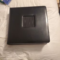 Black Leather Wedding Photo Album Book