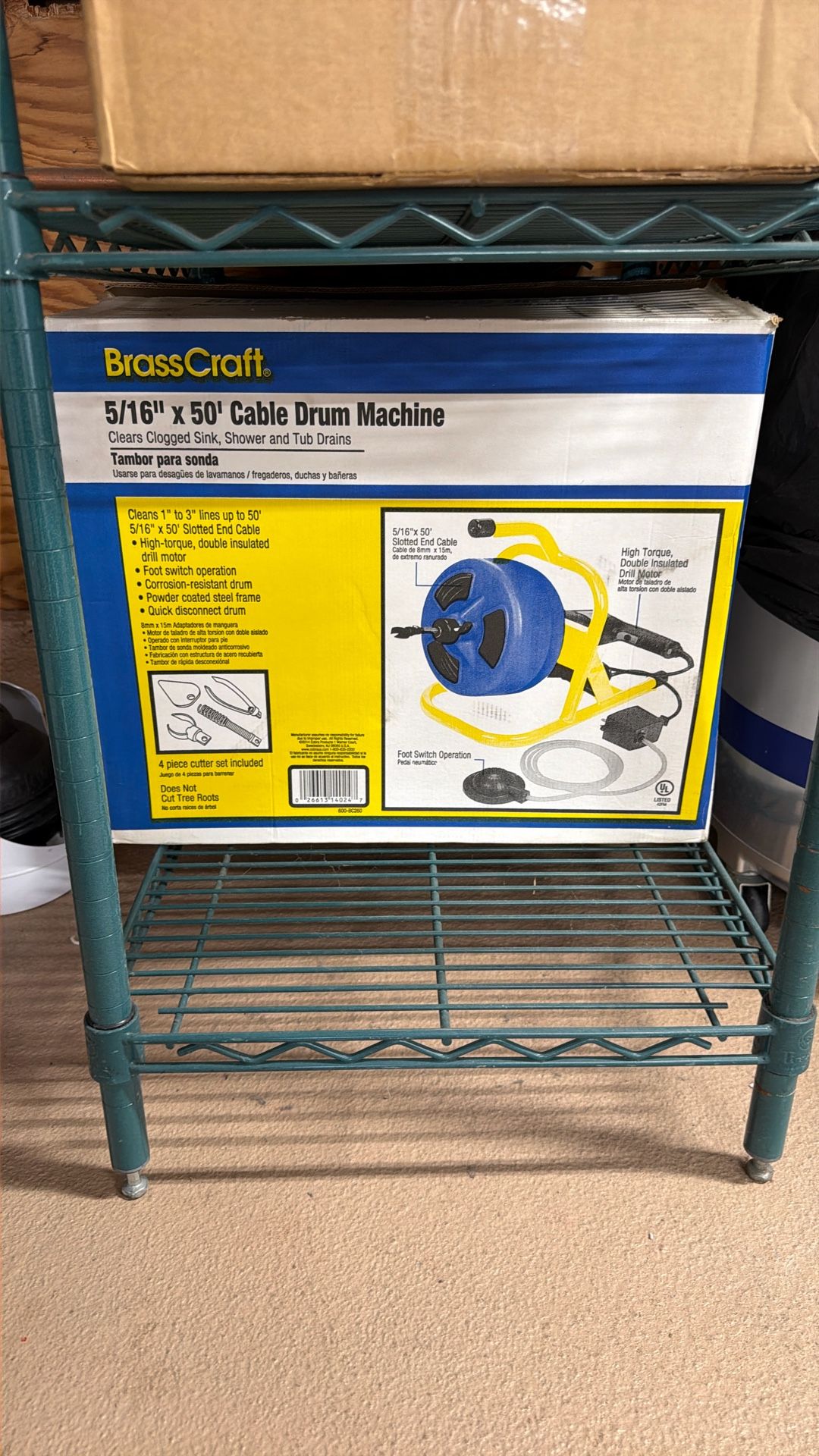 5/16 X50 Cable Drum Machine