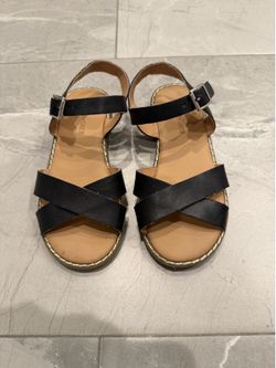 Tucker & Tate Girls Sandals Girl's Size 11 Black