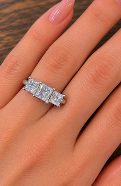 JCM Engagement CZ QVC Ring 925 SS