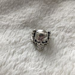 Skull And Bones Metal Ring