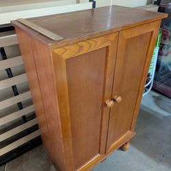 Wooden Media Cabinet